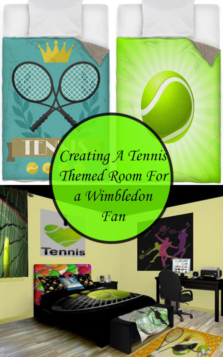 Creating a tennis themed room for a Wimbledon fan