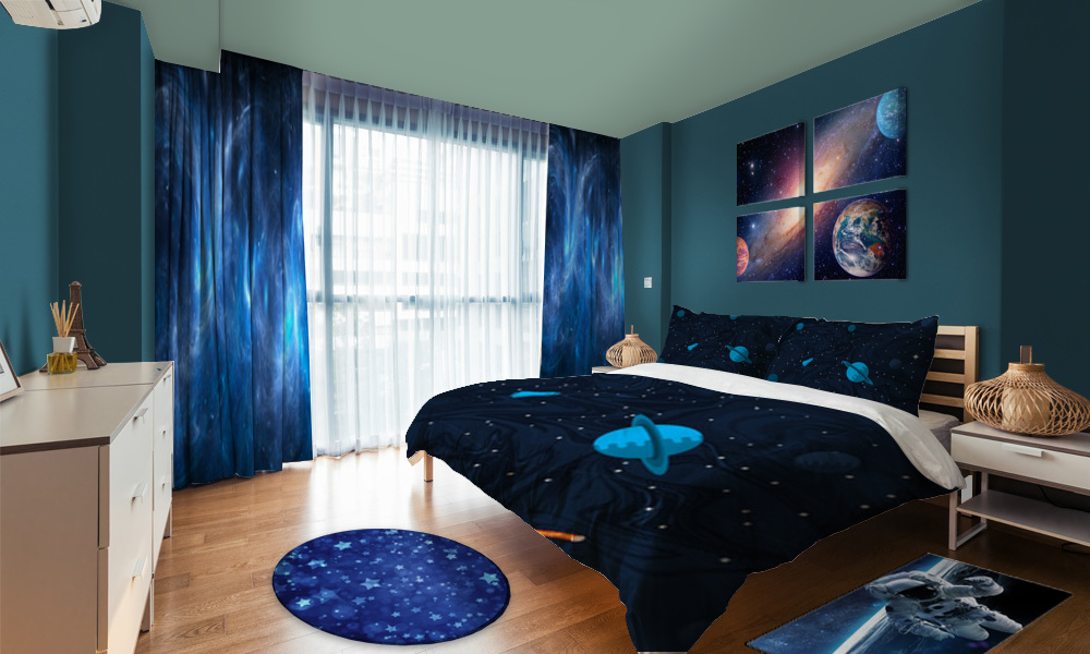 Blue Galaxy Bedroom