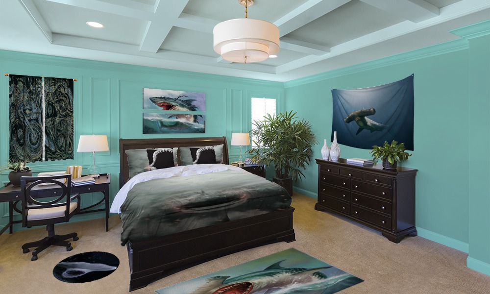 Terrifying Shark Bedroom Decor