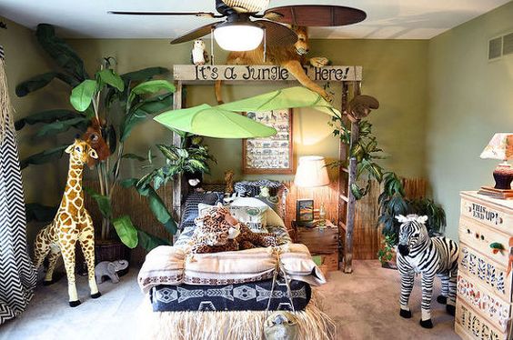 Jungle Themed Bedroom