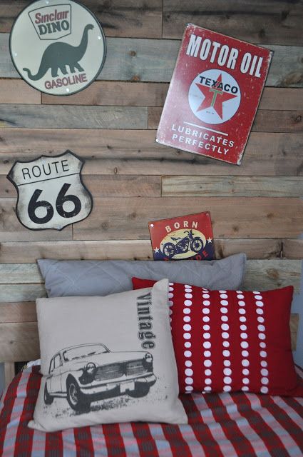 vintage car theme bedroom