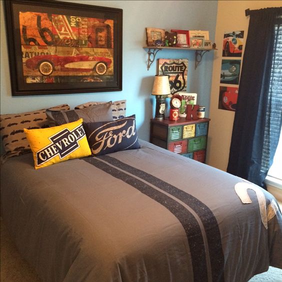 vintage car bedroom