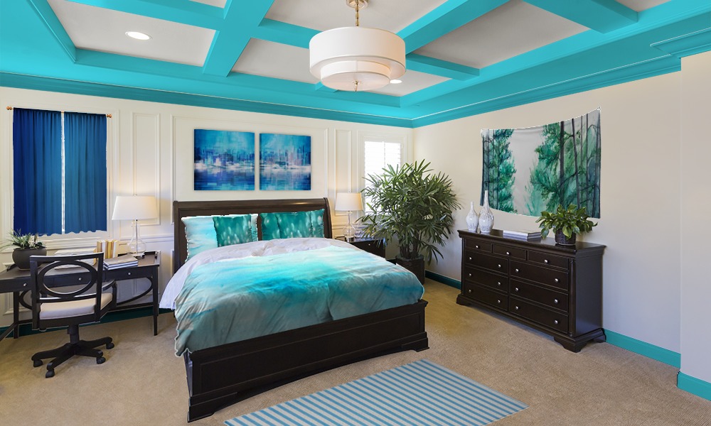 Blue Bedroom For Better Sleep