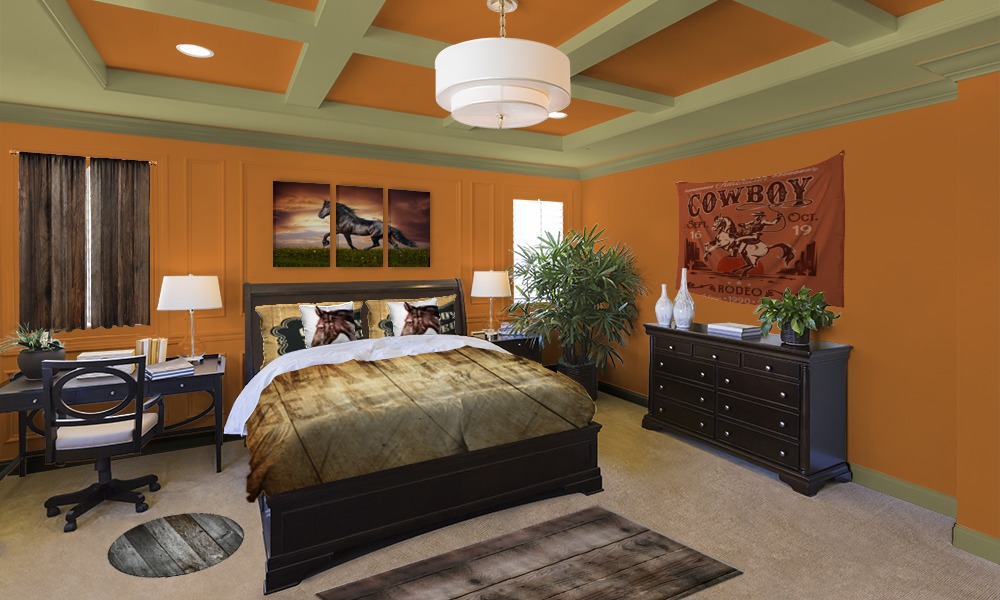 Horse Bedroom For Cowboys