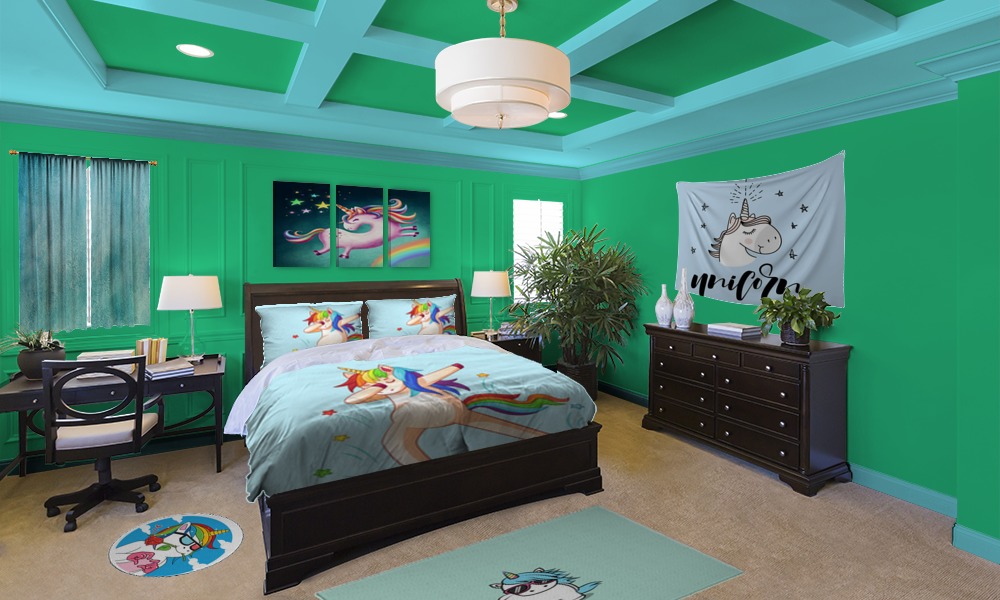 Funny And Cool Unicorn Bedroom