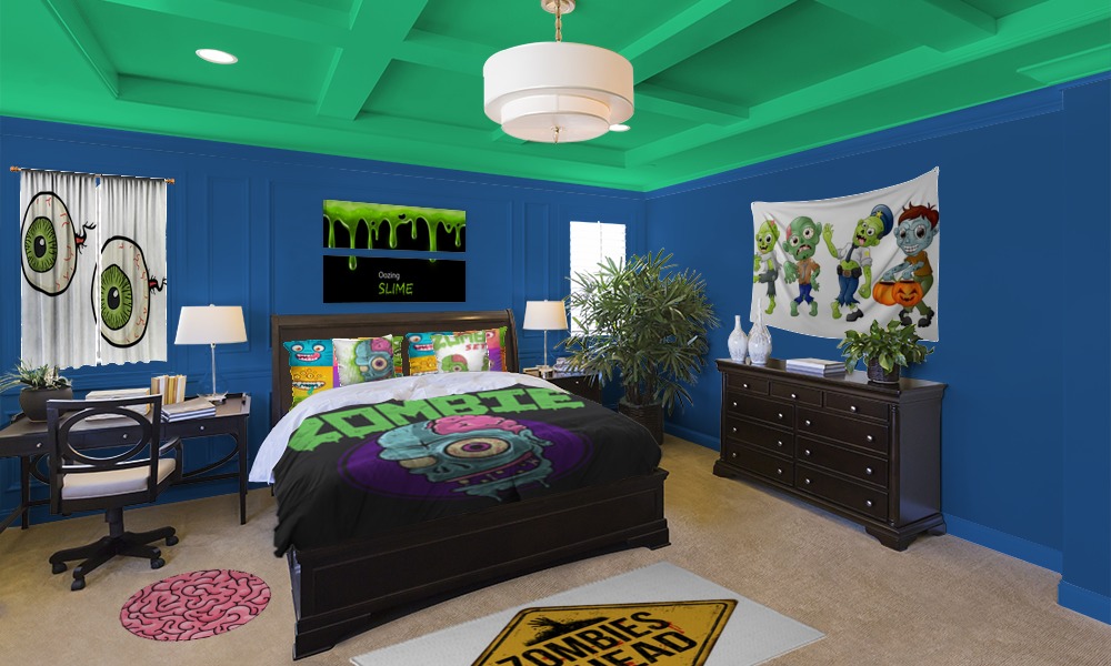 Cartoon Zombie Bedroom