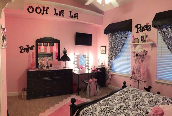 Pink Paris Bedroom
