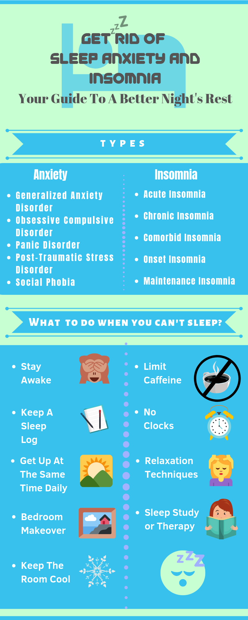 Get rid of sleep anxiety and insomnia Your guide to a better night's