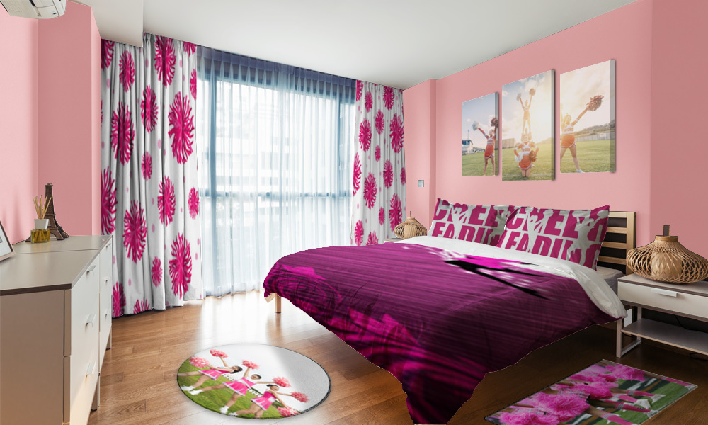 Cheerleader Inspired Bedroom