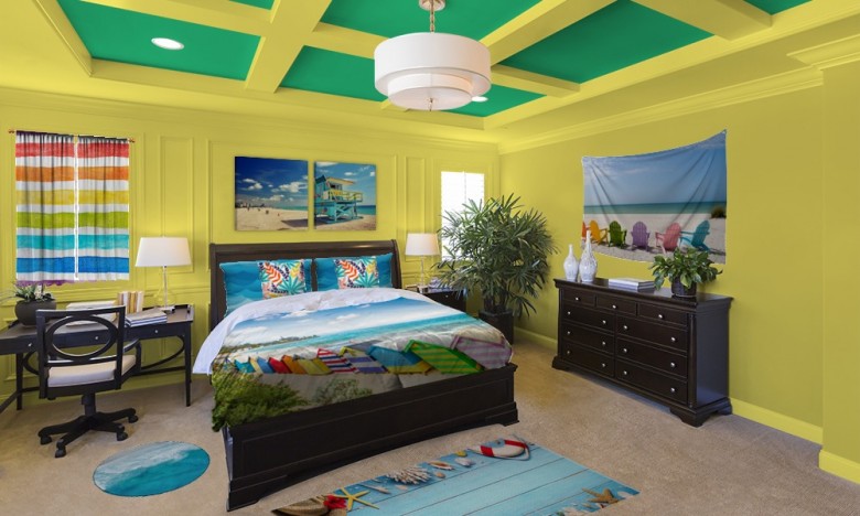 Colorful Beach Bedroom