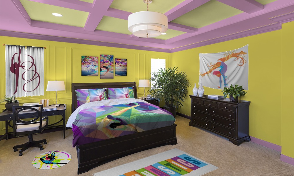 Colorful Gymnastics Bedroom