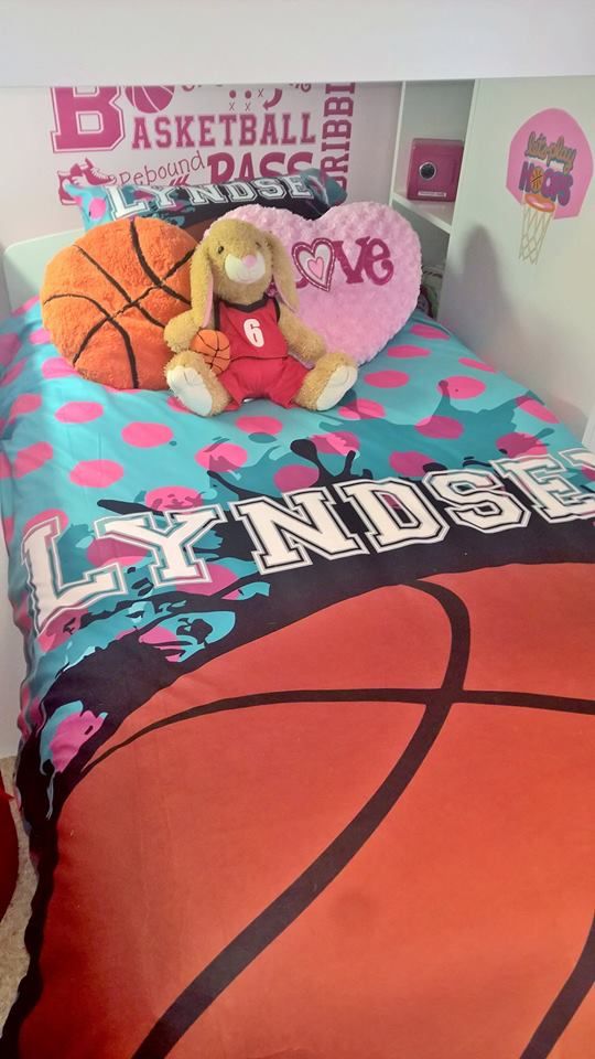 Cute Basketball Bedroom For Girls