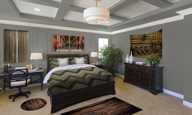 Elegant And Beautiful Rustic Bedroom
