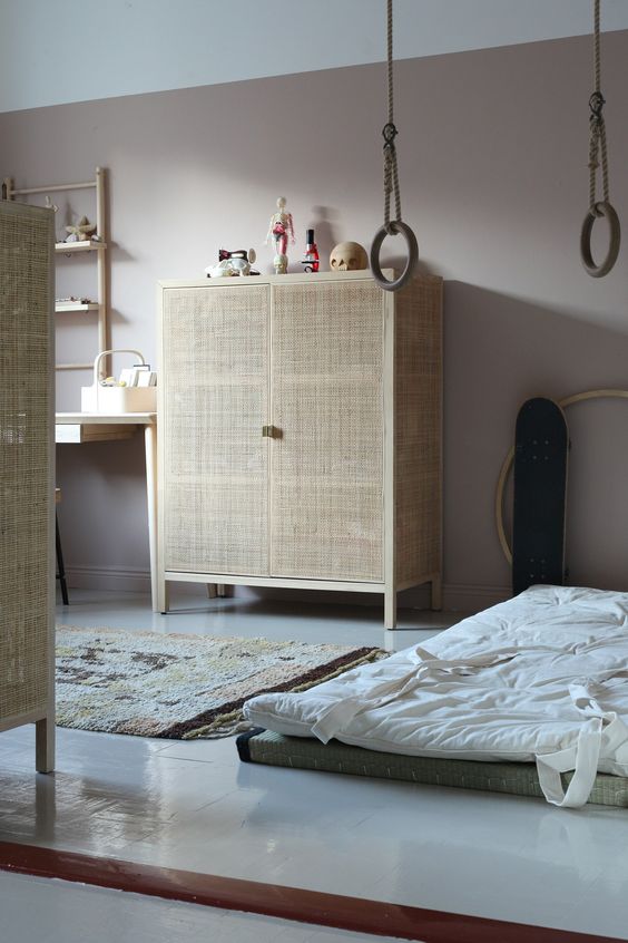 Bedroom With Gymnast Rings