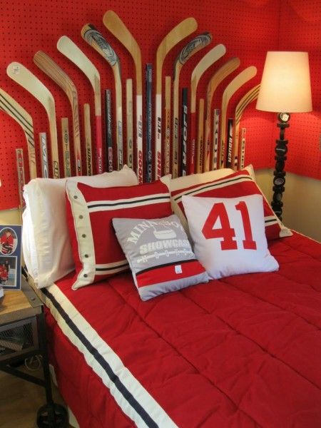 Hockey Stick Headboard