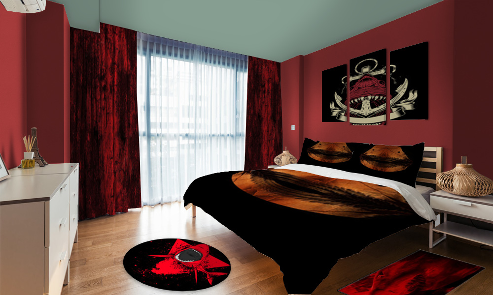 Red Shark Bedroom Theme