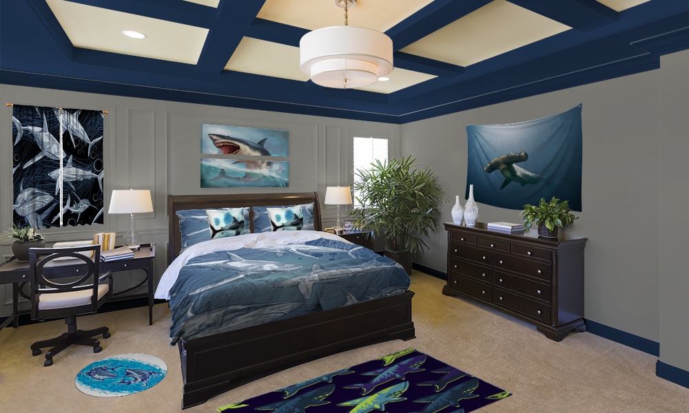 Shark Themed Bedroom Great White