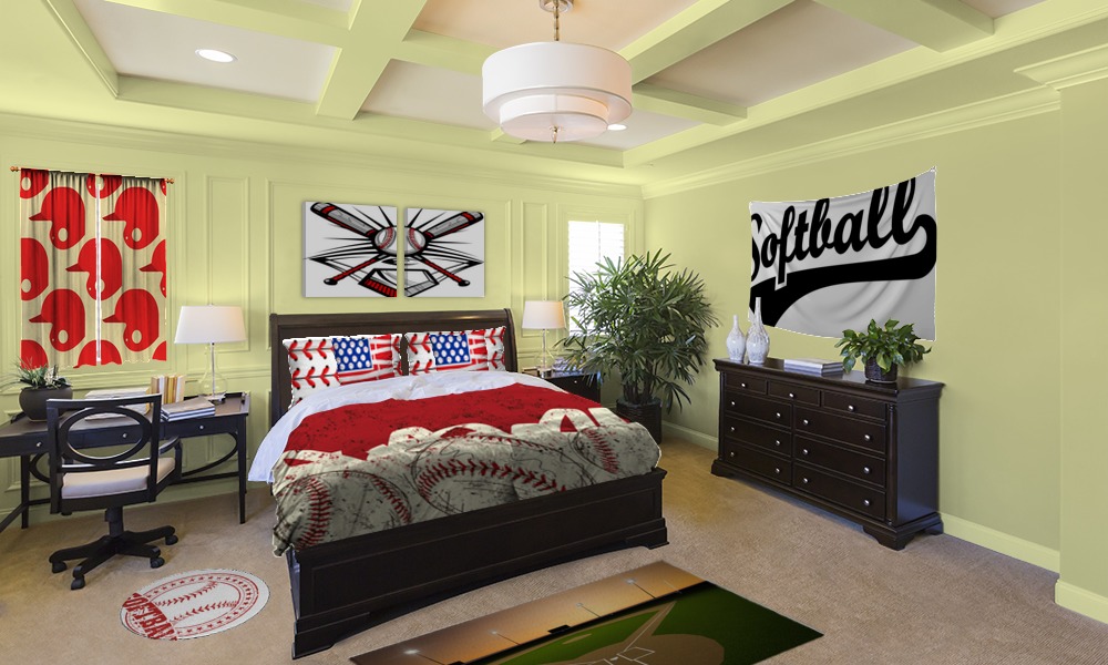 Softball Sport Bedroom