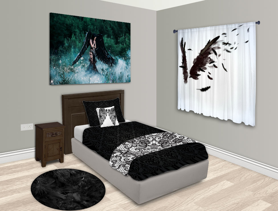 Angel Gothic Bedroom Decor