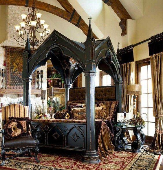 Gothic Tapestry, King in Vintage Style Palace Chandelier Medieval  Architecture Theme, Fabric Wall Hanging Decor for Bedroom Living Room Dorm,  2 Sizes, Burgundy Grey, by Ambesonne - Walmart.com