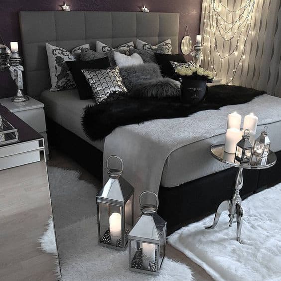 Chic and Elegant Gray Bedroom