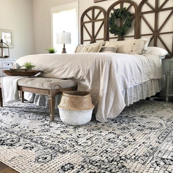 Bedroom With Basket Accent