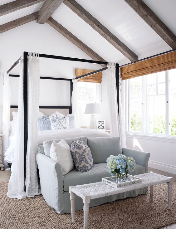 Beach House Bedroom With Canopy