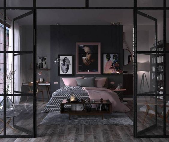 Black Feminine Bedroom