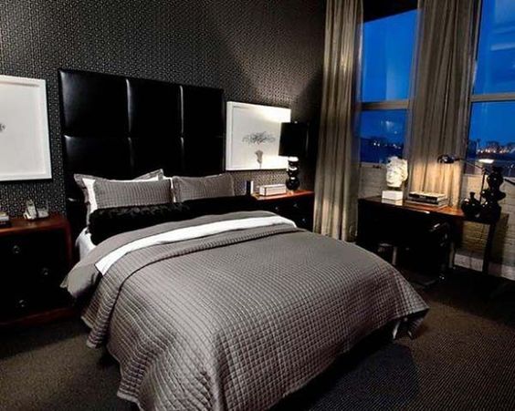 Black Bedroom For Men