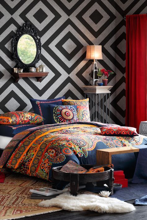 Beautiful Black Boho Bedroom