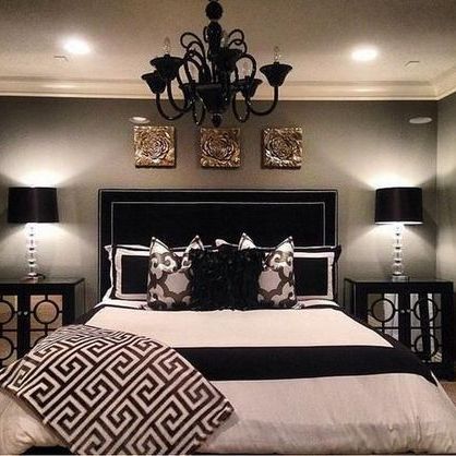 Chic Black And White Bedroom