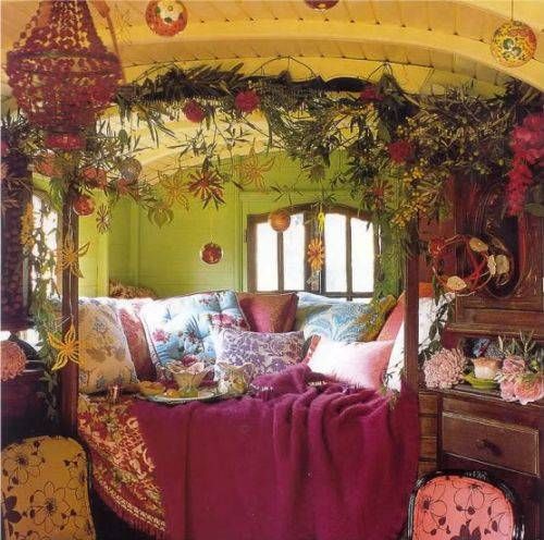 Bright Colored Boho Bedroom