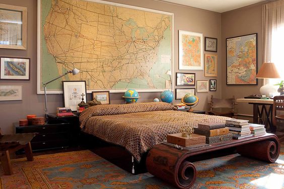 Brown Travel Bedroom