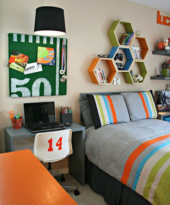 Colorful Bedroom Idea For Teen Boys