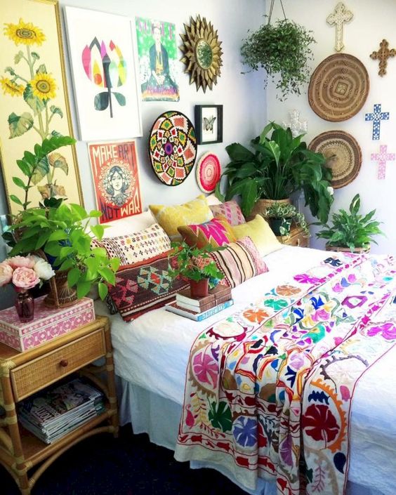 Colorful Boho Bedroom