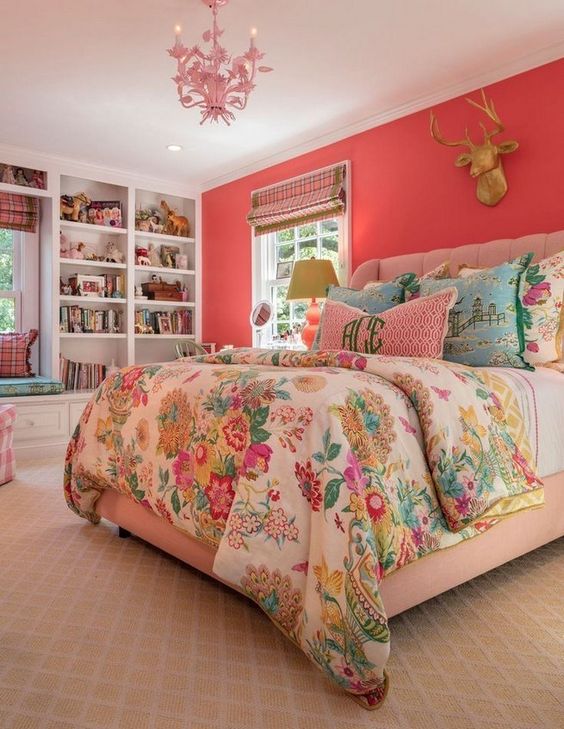 Comfy And Colorful Bedroom