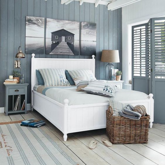 Gray Beach Bedroom