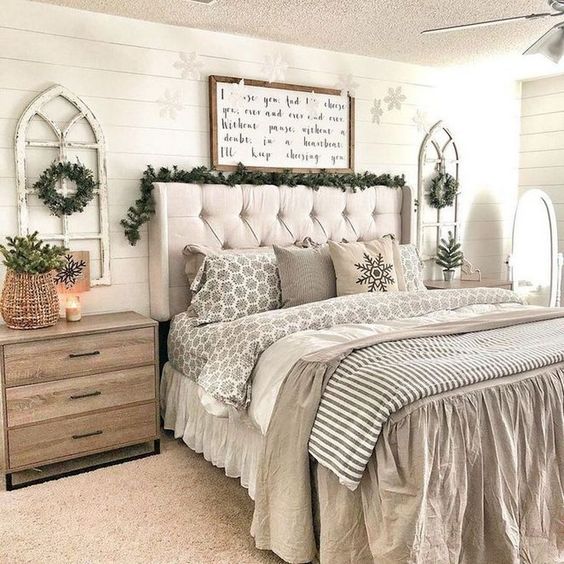 Country Bedroom With Nature's Touch