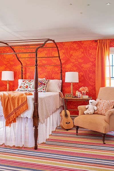 Teenage Orange Bedroom