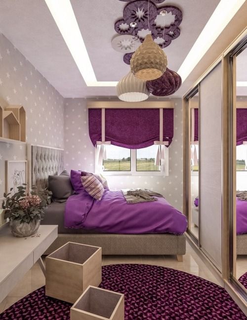 Purple Themed Bedroom