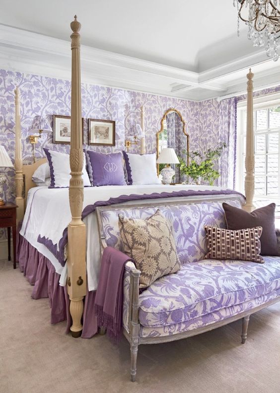 Purple Chic Master Bedroom
