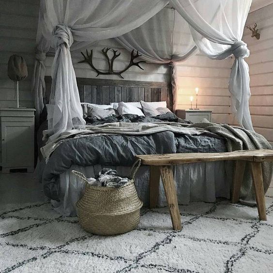 Rustic Bedroom With Romantic Touch