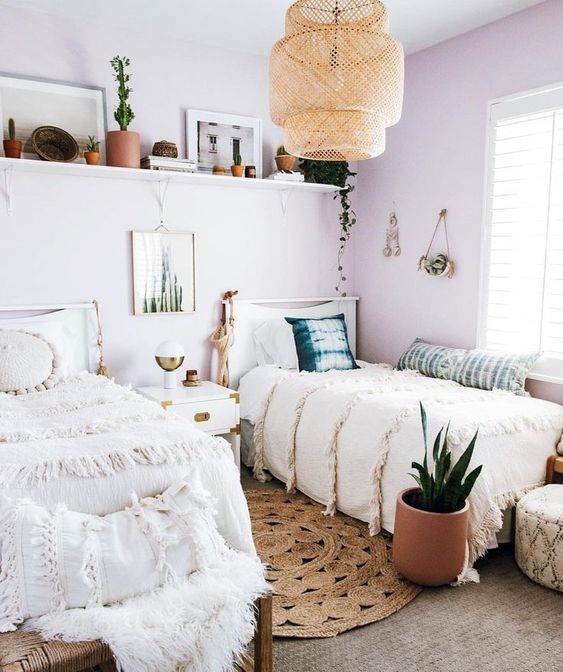 Shared Boho Bedroom