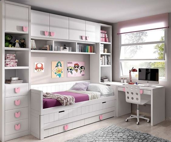 Storage Ideas For Small Teen's Bedroom