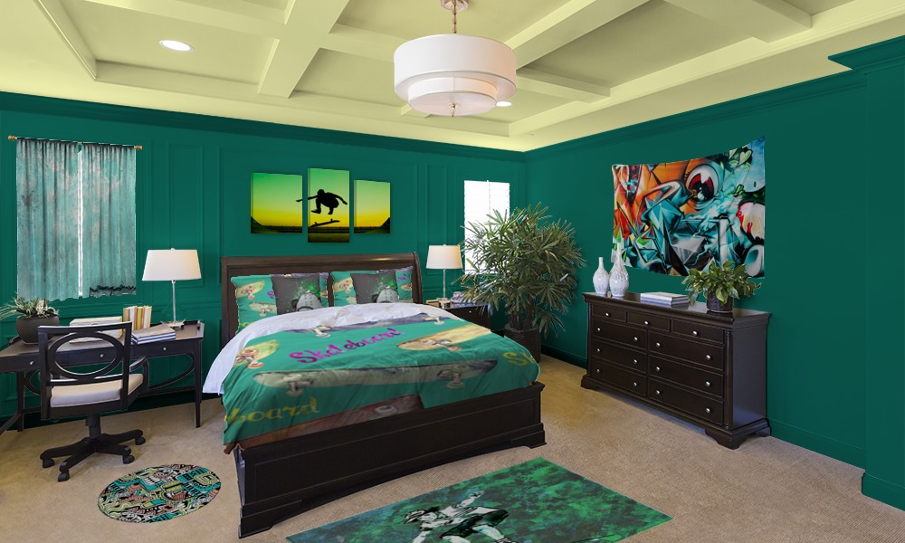 Skateboard Themed Bedroom