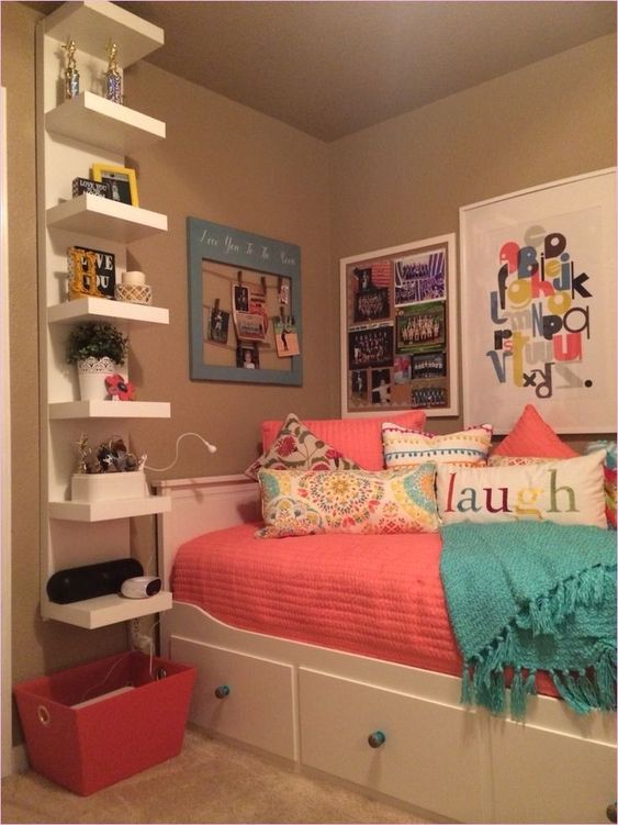 Teen Girl Bedroom Storage Ideas