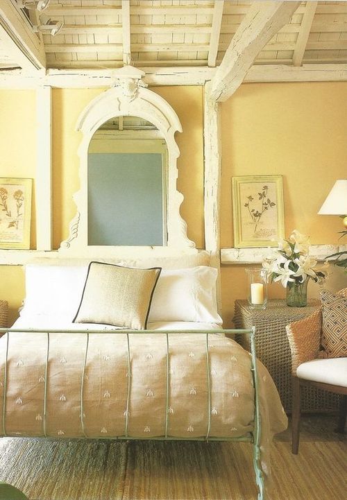 Simple Yellow Bedroom