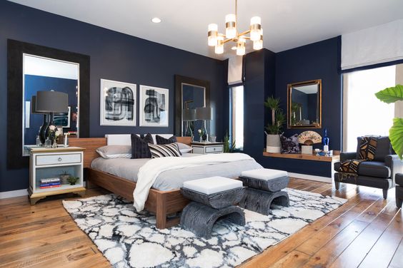 Blue Master Bedroom