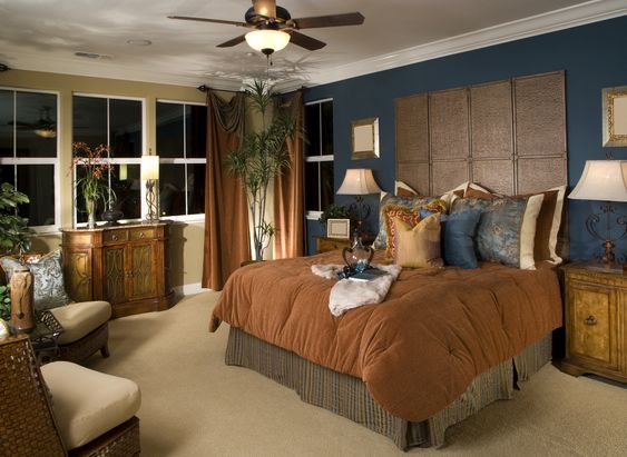 Brown Vintage Bedroom