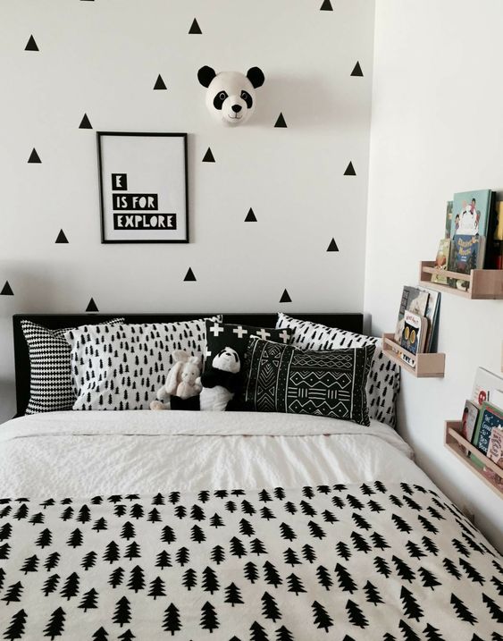 Monochrome Bedroom For Girls